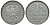 ФРГ 1 МАРКА 1954 D KM 110, J. 385 медно-никель 72-624