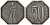 Германия, Хайльбронн 50 пфеннигов 1918 Баден-Вюртемберг, нотгельд, тонкий кружок Funck 204.xx железо 4121-447