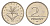 Венгрия 2 форинта 2003 KM 693 медно-никель UNC 105-312