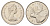 Канада 25 центов 1979 Елизавета II (1952-2022), олень KM 74 никель UNC 4688-457
