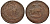 Россия 2 копейки 1788 ММ, Екатерина II (1762-1796), перечекан из 4 копеек Биткин 537 медь 1096-3-61