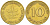 ФРГ 10 пфеннигов 1949 D KM 103, J. 378 сталь плакированная латунью 219-257