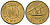 Кувейт 1 филс 1970 KM 9 никель латунь UNC 4615-1053