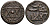 Марокко 2 фалуша 1870 AH1287 C 163a.2 бронза 4513-132