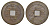Китай копия игровой жетон в 1 кэш медь 4657-943