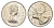 Канада 25 центов 1979 Елизавета II (1952-2022), олень KM 74 никель 4637-825