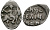 Великое Княжество Московское денга 1535-1547 Иван IV Васильевич, Тверской монетный двор, 0,34 грамм ГиК №67 серебро 00-00