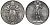 Ватикан 2 лиры 1939 папа Пий XII (1939-1958) KM 27 никель UNC 00-00
