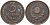 СССР 3 КОПЕЙКИ 1924 ГЛАДКИЙ ГУРТ KM 78 бронза 35-1144