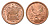 ЮАР 2 цента 1994 орел с рыбой KM 133 сталь плакированная медью UNC 4690-936
