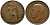 Великобритания 1 пенни 1916 Георг V (1910-1936) KM 810, Spink 4051 бронза 1518-835