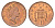 Великобритания 1 пенни 1993 Елизавета II (1952-2022) KM 935a, Spink 4391 (B4) сталь плакированная медью 4685-156