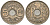 Франция 5 сантимов 1934 KM 875 медно-никель 4596-623