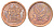 ЮАР 2 цента 1993 орел с рыбой KM 133 сталь плакированная медью UNC 4696-941