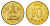 Южная Корея 10 вон 2005 KM 33 латунь UNC 4673-1246