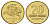 Литва 20 центов 1999 KM 107 никель латунь UNC 4625-613