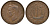 Великобритания 1/2 пенни 1943 Георг VI (1936-1952) KM 844, Spink 4115 бронза 4163-552