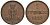 Ганновер 1 пфенниг 1855 B, Георг V KM 221, AKS 155, J. 83 медь 4594-162
