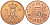 ДАНИЯ 5 ЭРЕ 1979 B; B, МАРГРЕТЕ II (1972-) KM 859,2 железо плакированное медью 201-1167