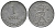 ДАНИЯ 1 ЭРЕ 1959 С; S, ФРЕДЕРИК IX (1947-1972) KM 839.2 цинк 100-1134
