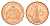 Гамбия 5 бутутов 1998 год-тип KM 55 сталь плакированная медью UNC 4668-558