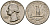 США 25 центов (квотер) 1964 Вашингтон KM 164 серебро 4177-735