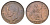 Великобритания 1 пенни 1940 Георг VI (1936-1952) KM 845, Spink 4114 бронза 4536-911