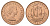 Великобритания 1/2 пенни 1967 Елизавета II (1952-2022) KM 896, Spink 4158 бронза  UNC  4660-651