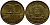 ГДР 20 пфеннигов 1969 А, первый год KM 11 латунь UNC 4398-154