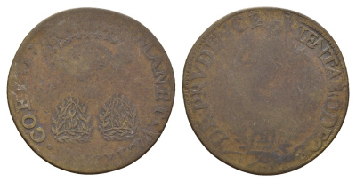 Франция, Париж счетный жетон ND (1574-1588) диаметр 27 мм, вес 4,5 гр медь 1526-1443