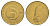 Словения 5 толаров 1995  KM 6 латунь  UNC  4660-142