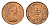 Великобритания 1/2 новый пенни 1971 Елизавета II (1952-2022) KM 914, Spink 4239 бронза UNC 96-634