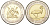 Уганда 1000 шиллингов 2012 50 лет независимости, страус KM 278 биметалл UNC M21-7