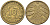 Германия 10 рентенпфеннигов 1924 A KM 33, J.309, Weege 8 алюминиевая бронза 4584-534