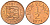 Гернси 1/2 пенни 1971 Елизавета II (1952-2022), герб KM 20 бронза  UNC  220-1215