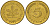 ФРГ 5 пфеннигов 1989 F J.382, KM 107 сталь плакированная латунью    4598-1061