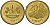 Лесото 20 лисенте 1998 KM 64 сталь плакированная латунью UNC 4602-1131
