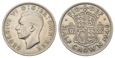 Великобритания 1/2 кроны 1949 Георг VI (1936-1952) KM 879, Spink 4106 медно-никель 4692-633
