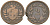 Швейцария 2 раппена 1851 B KM 4 бронза 4547-553