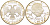 Россия 2 рубля 1994 Н. Гоголь (1809-1852) KM 344 серебро PROOF 00-00