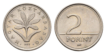 Венгрия 2 форинта 1994 KM 693 медно-никель UNC 3458-747