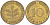 ФРГ 10 пфеннигов 1988 G KM 108, J. 383 сталь плакированная латунью 3459-125