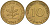 ФРГ 10 пфеннигов 1967 D KM 108, J.383 сталь плакированная латунью UNC 4579-222