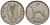 ИРЛАНДИЯ 6 ПЕНСОВ 1942 СОБАКА KM 13а медно-никель 177-735