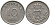 ДАНИЯ 10 ЭРЕ 1948 N; S, ФРЕДЕРИК IX (1947-1972) KM 841.1 медно-никель 116-213
