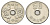 Япония 50 йен 1970 Yr. 45, Хирохито (1926-1989) Y 81 медно-никель 4701-956
