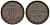 Ганновер 1 пфенниг 1862 B, Георг V KM 233, AKS 156, J. 90 медь 4594-539