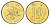 Гонконг 10 центов 1998 KM 66 сталь плакированная латунью UNC 4701-157