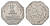 Нюрнберг трамвайный (транспортный) жетон в 20 пфеннигов ND (1920-1921) Фонтан Гаргулья Men05 19256.46, Men18 24102.46 алюминий 4638-352