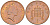 Великобритания 1 пенни 1994 Елизавета II (1952-2022) KM 935a, Spink 4391 (B4) сталь плакированная медью 175-614